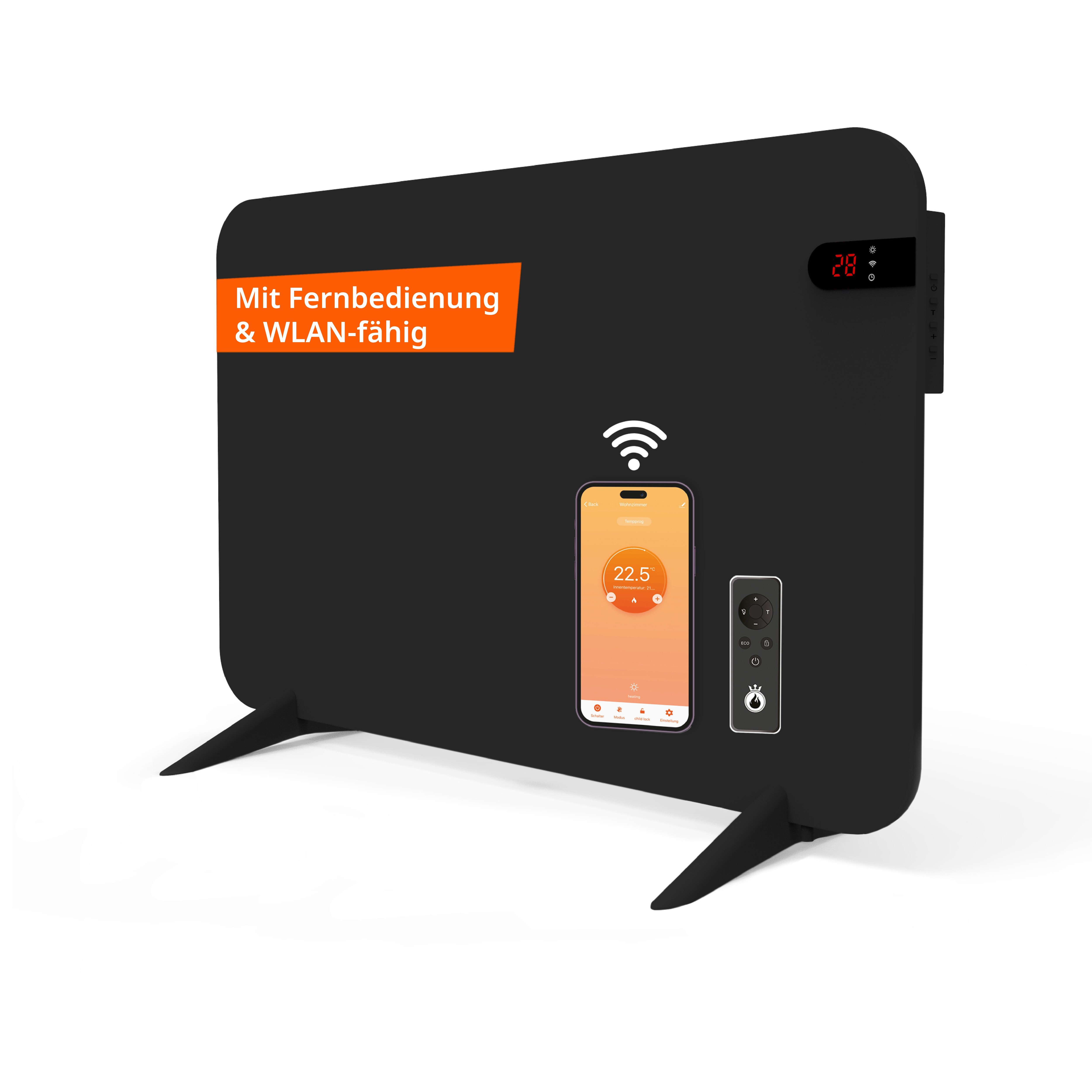 Smart Dual 450W schwarz Display 