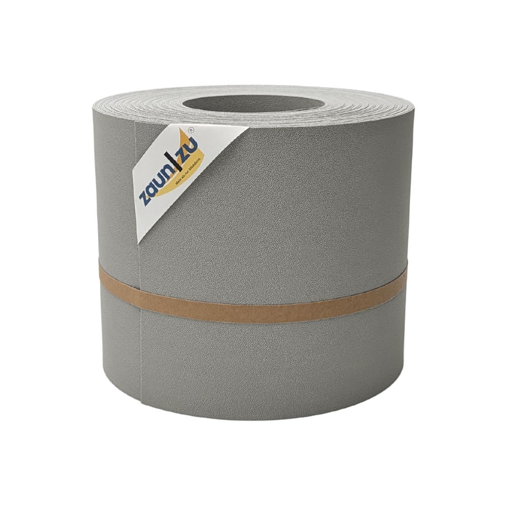 zaun|zu&reg; Sichtschutzstreifen Premium f&uuml;r Doppelstabmatten Zaunblende Steingrau, 26m 