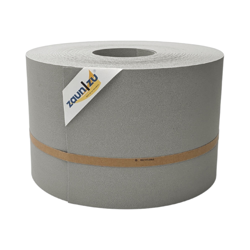 zaun|zu&reg; Sichtschutz Premium f&uuml;r Doppelstabmatten Zaunblende Steingrau, 50m 