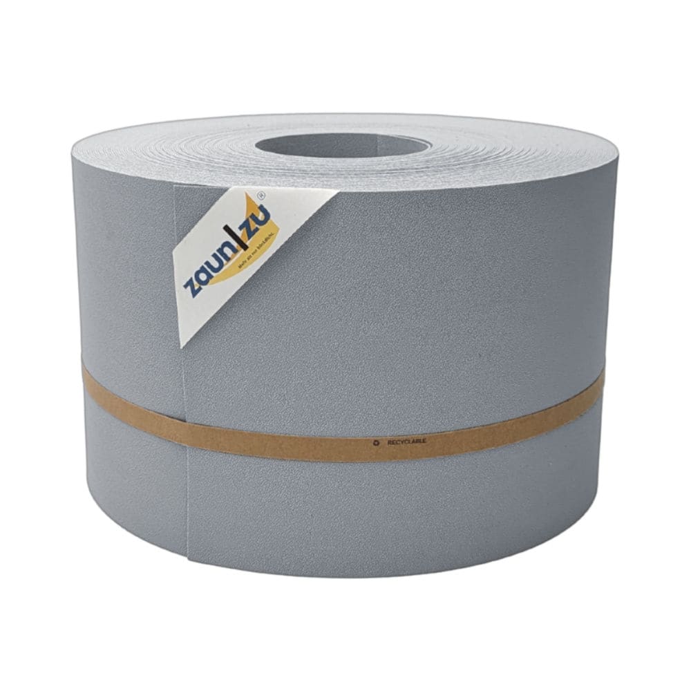 zaun|zu&reg; Sichtschutzstreifen Premium f&uuml;r Doppelstabmatten Zaunblende Fenstergrau, 50m 