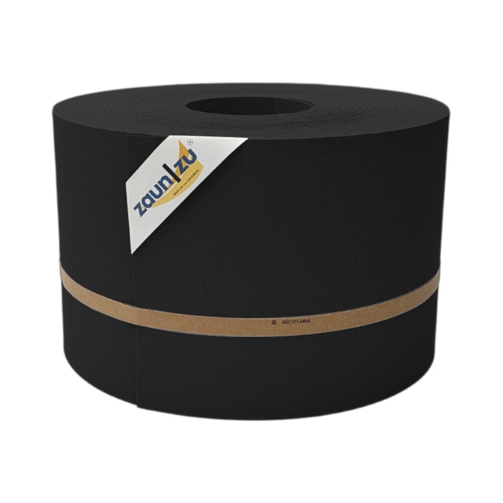 zaun|zu&reg; Sichtschutzstreifen Premium f&uuml;r Doppelstabmatten Zaunblende Schwarz, 50m 