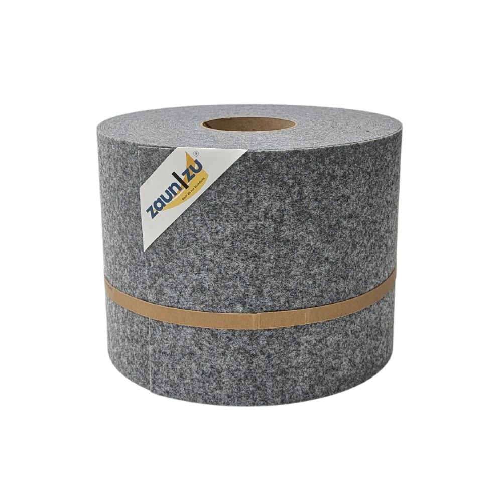 zaun|zu&reg; Sichtschutzstreifen Design Vlies f&uuml;r Doppelstabmatten Hellgrau 26m 