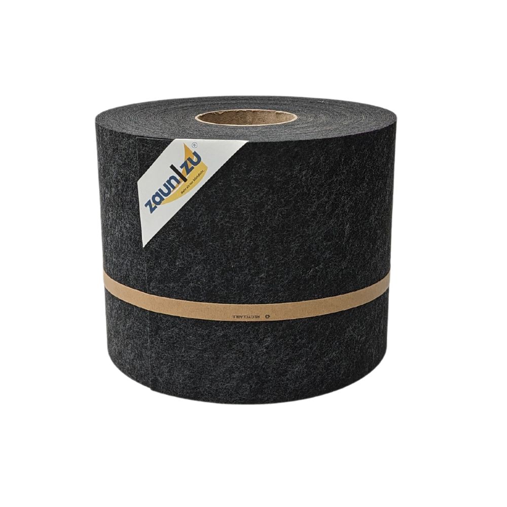 zaun|zu&reg; Sichtschutz Design Vlies f&uuml;r Doppelstabmatten Schwarzgrau 26m 