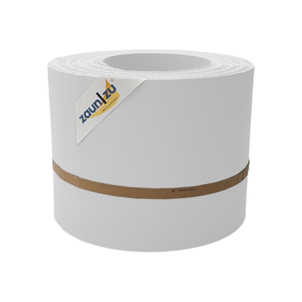 zaun|zu&reg; Sichtschutzstreifen PP Sichtschutzstreifen Doppelstabzaun Wei&szlig;,10x 2,55m 