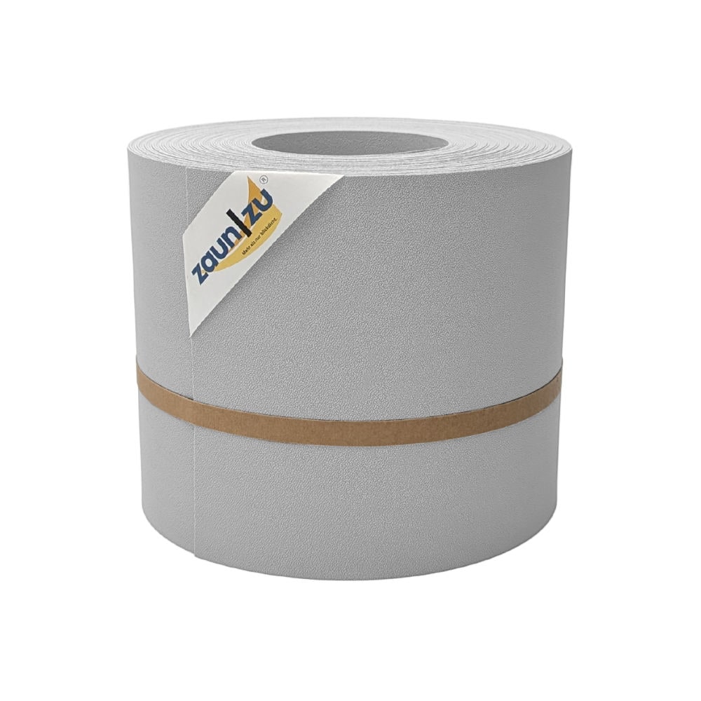 zaun|zu&reg; Sichtschutz Premium f&uuml;r Doppelstabmatten Zaunblende Lichtgrau, 26m 