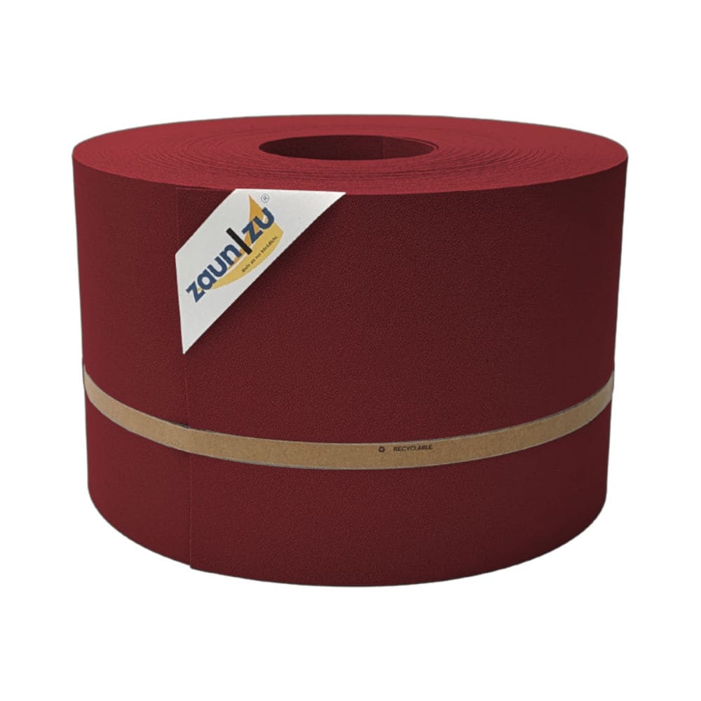 zaun|zu&reg; Sichtschutzstreifen Premium f&uuml;r Doppelstabmatten Zaunblende Bordeauxrot, 50m 