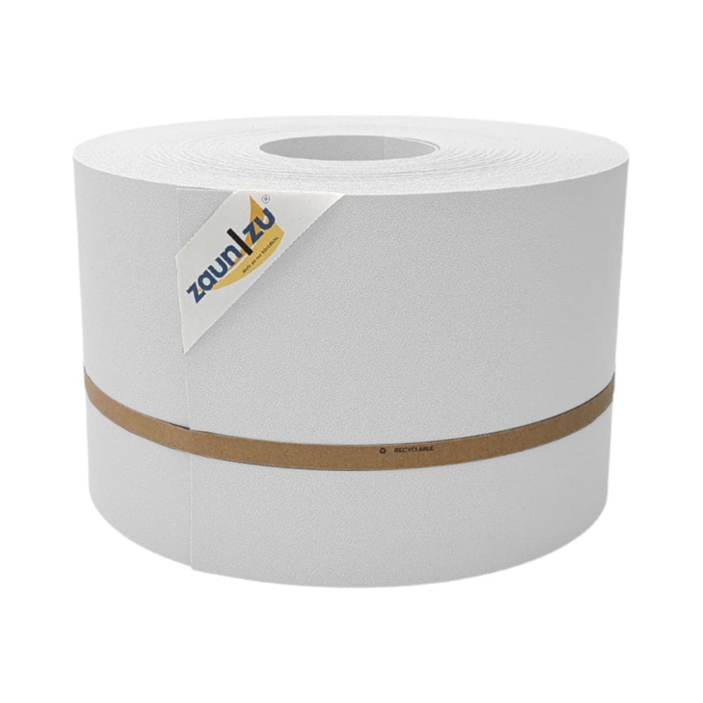 zaun|zu&reg; Sichtschutzstreifen Premium f&uuml;r Doppelstabmatten Zaunblende Wei&szlig;, 50m 