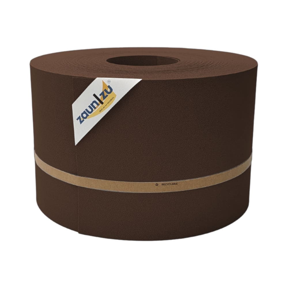 zaun|zu&reg; Sichtschutzstreifen Premium f&uuml;r Doppelstabmatten Zaunblende Braun, 50m 