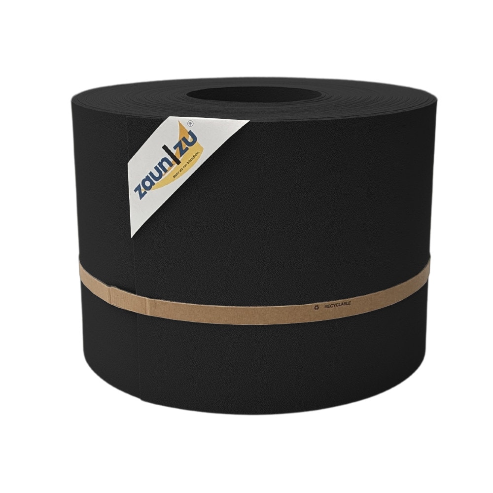 zaun|zu&reg; Sichtschutzstreifen PP f&uuml;r Doppelstabmatten Zaunblende Schwarz, 35m 