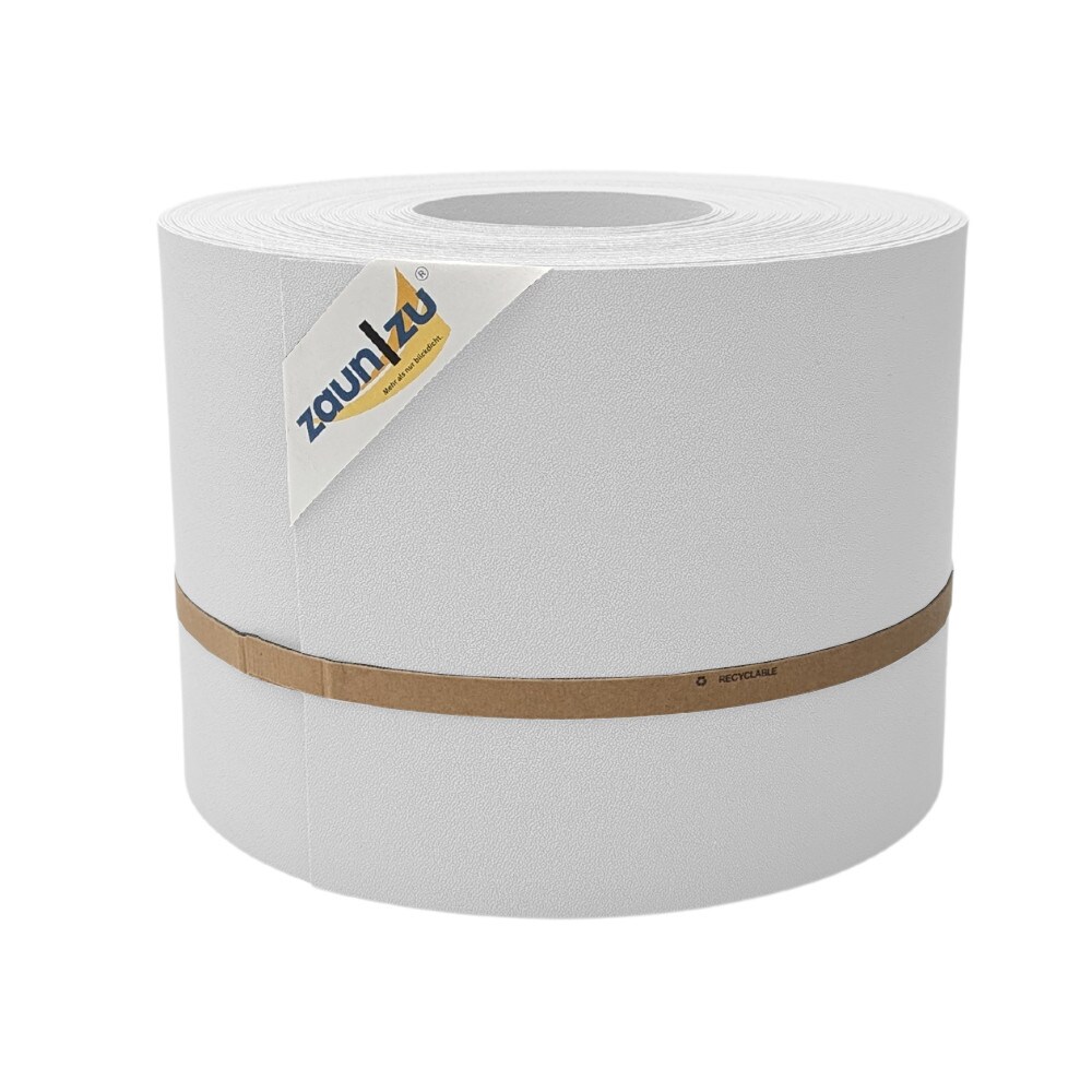 zaun|zu&reg; Sichtschutz PP f&uuml;r Doppelstabmatten Zaunblende Wei&szlig;, 35m 