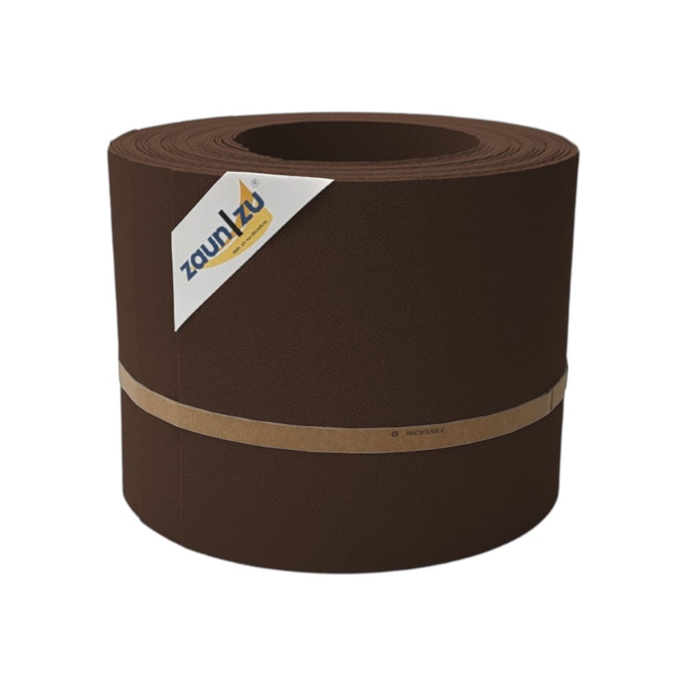 zaun|zu&reg; Sichtschutz PP Sichtschutzstreifen Doppelstabzaun Braun,10x 2,55m 