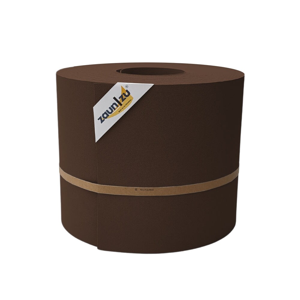 zaun zu® Sichtschutzstreifen Premium Maxi für Doppelstabmatten 24cm hoch Braun 50m