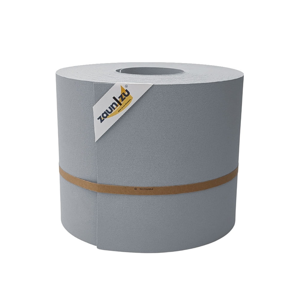 zaun|zu&reg; Sichtschutzstreifen Premium Maxi f&uuml;r Doppelstabmatten 24cm hoch Fenstergrau 50m 