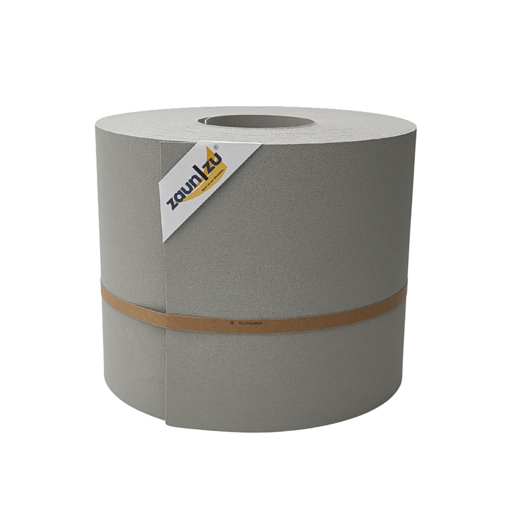 zaun|zu&reg; Sichtschutzstreifen Premium Maxi f&uuml;r Doppelstabmatten 24cm hoch Steingrau 50m 
