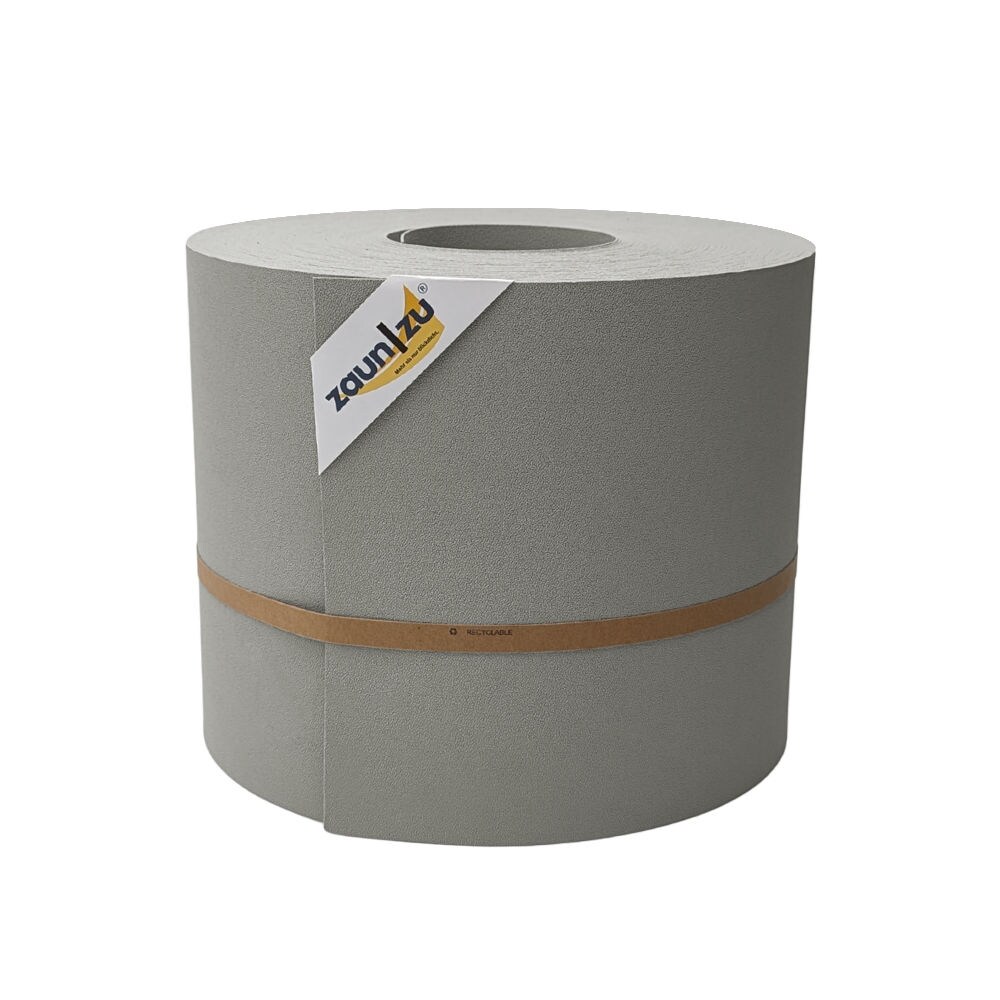 zaun zu® Sichtschutzstreifen Premium Maxi für Doppelstabmatten 24cm hoch Steingrau 50m