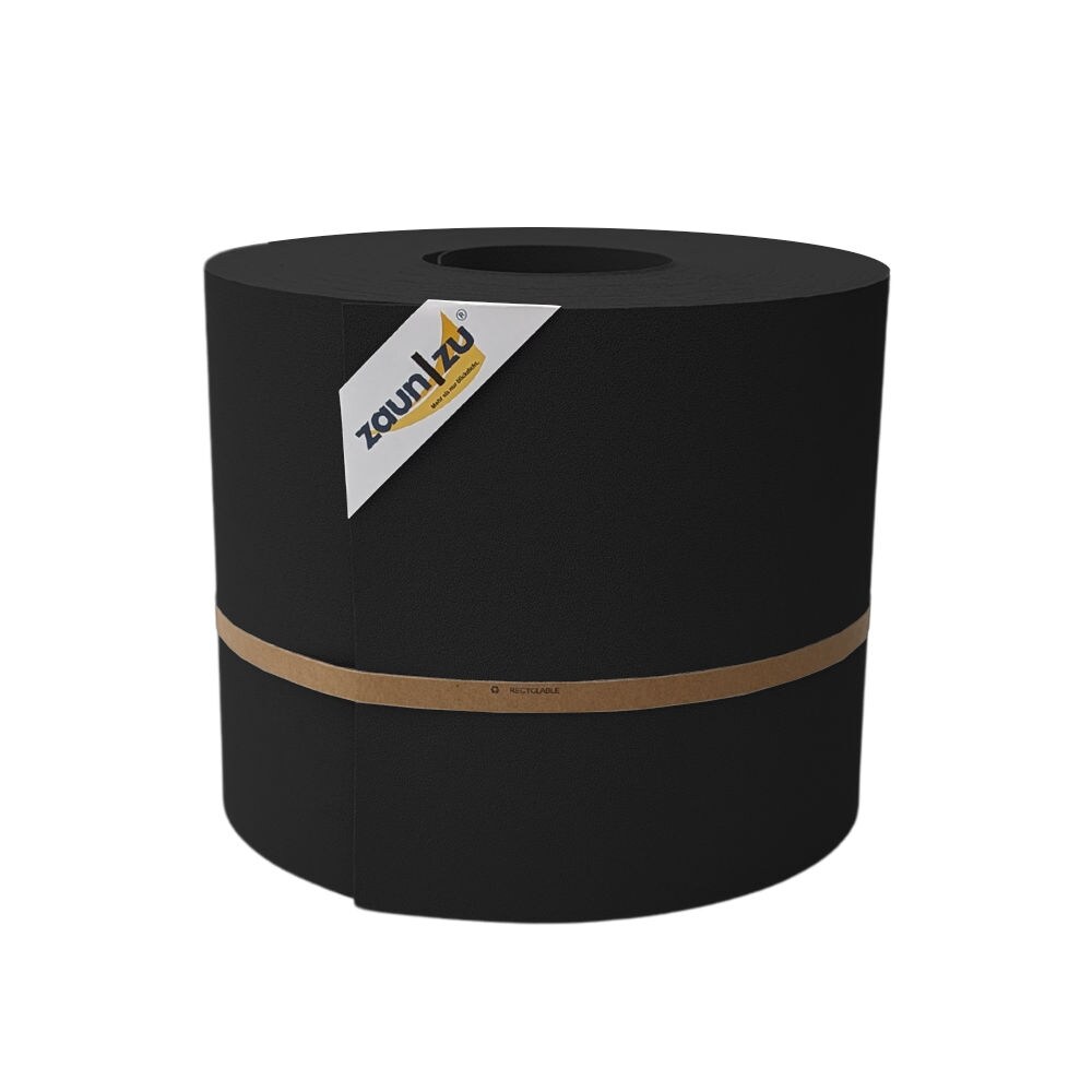 zaun zu® Sichtschutzstreifen Premium Maxi für Doppelstabmatten 24cm hoch Schwarz 50m