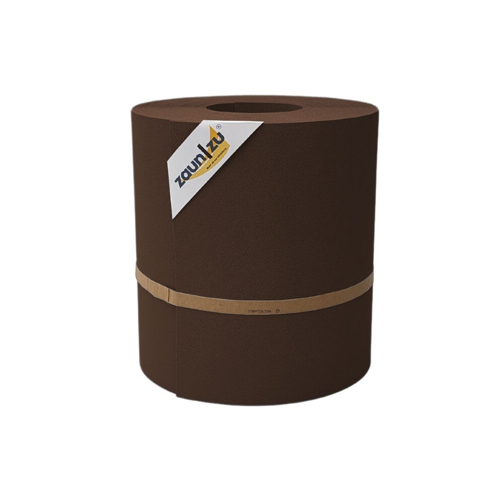 zaun zu® Sichtschutzstreifen Premium Maxi für Doppelstabmatten 24cm hoch Braun 26m