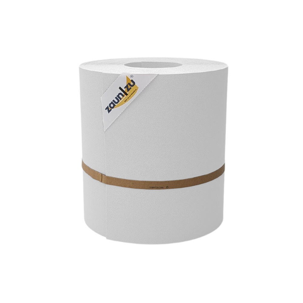 zaun|zu&reg; Sichtschutzstreifen Premium Maxi f&uuml;r Doppelstabmatten 24cm hoch Wei&szlig; 26m 