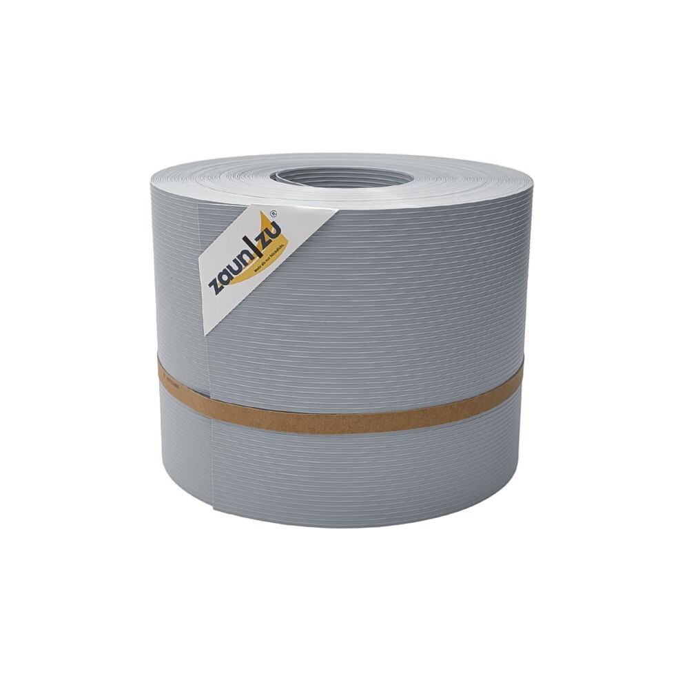 zaun|zu&reg; Sichtschutz Rille f&uuml;r Doppelstabmatten Zaunblende Fenstergrau 35m 