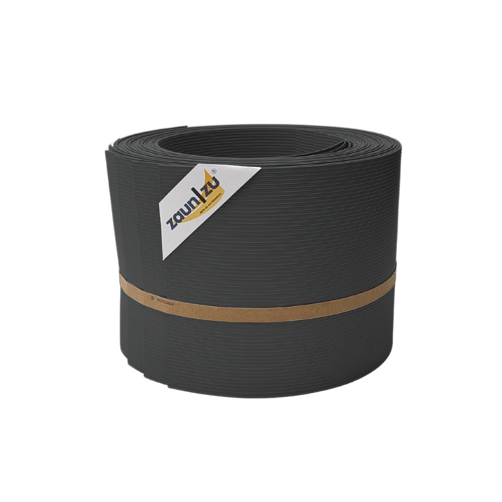zaun|zu&reg; Sichtschutz Rille 10x Einzelstreifen 2,55m Sichtschutz Anthrazit, 10 x 2,55m 
