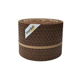 zaun|zu® Sichtschutz Rattan PE für Doppelstabmatten Honigbraun 26m 