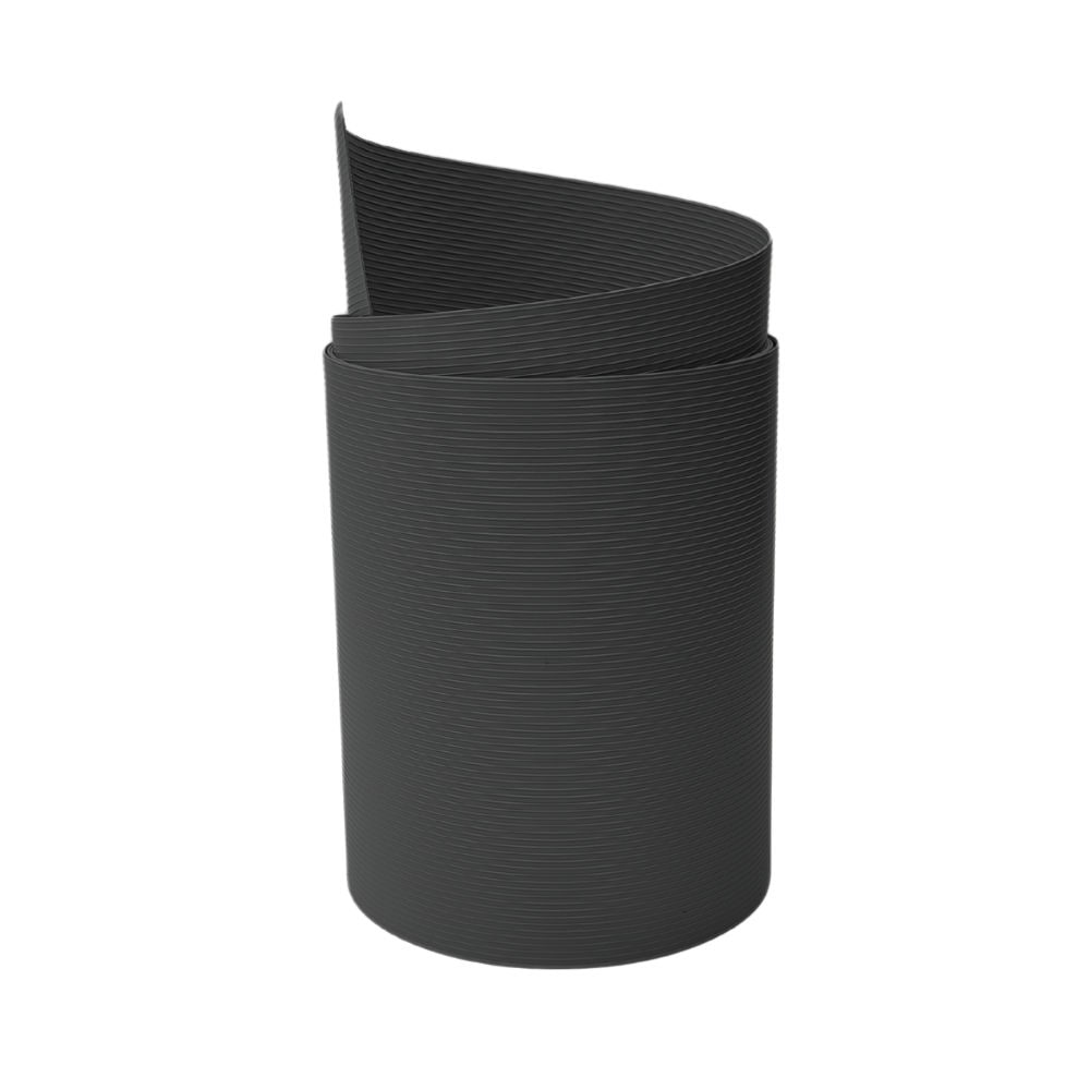 zaun|zu&reg; Sichtschutzstreifen Rille Maxi Einzelstreifen Sichtschutz 24cm hoch Anthrazit 2,05m 