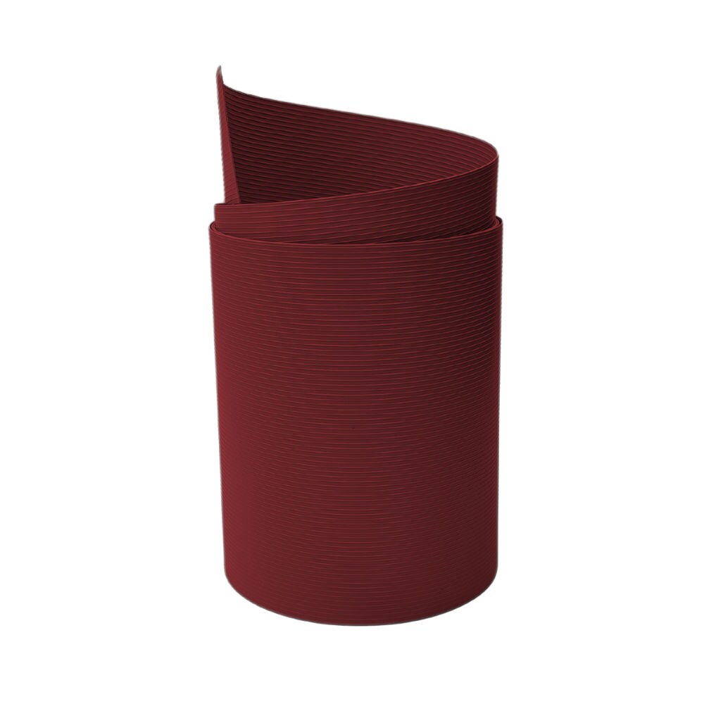 zaun|zu&reg; Sichtschutzstreifen Rille Maxi Einzelstreifen Sichtschutz 24cm hoch Bordeauxrot 2,05m 