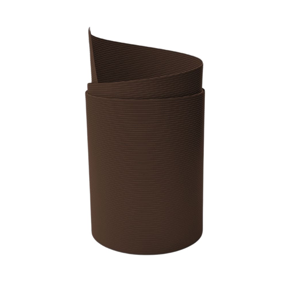 zaun|zu&reg; Sichtschutzstreifen Rille Maxi Einzelstreifen Sichtschutz 24cm hoch Braun 2,05m 