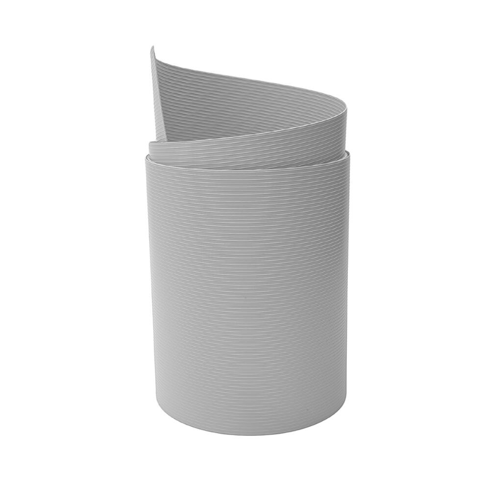 zaun|zu&reg; Sichtschutzstreifen Rille Maxi Einzelstreifen Sichtschutz 24cm hoch Lichtgrau 2,05m 