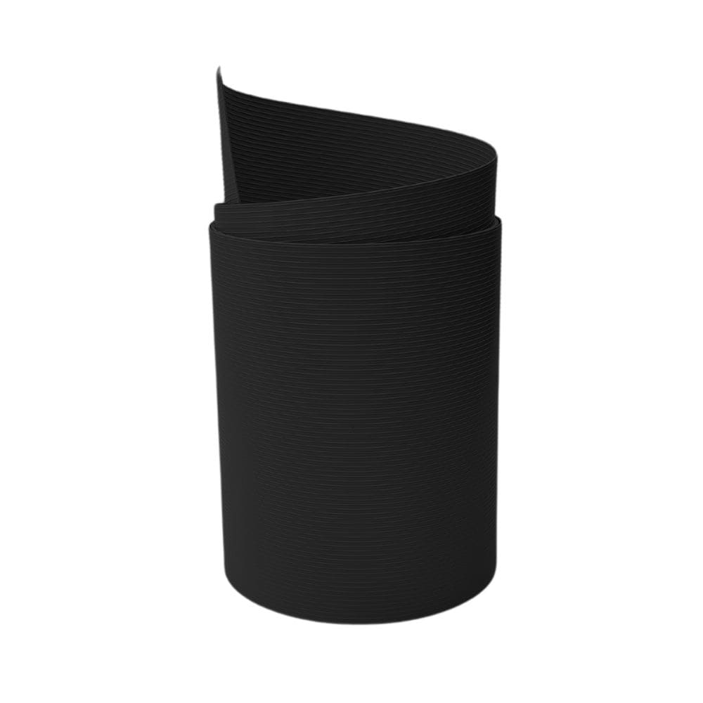 zaun|zu&reg; Sichtschutzstreifen Rille Maxi Einzelstreifen Sichtschutz 24cm hoch Schwarz 2,05m 
