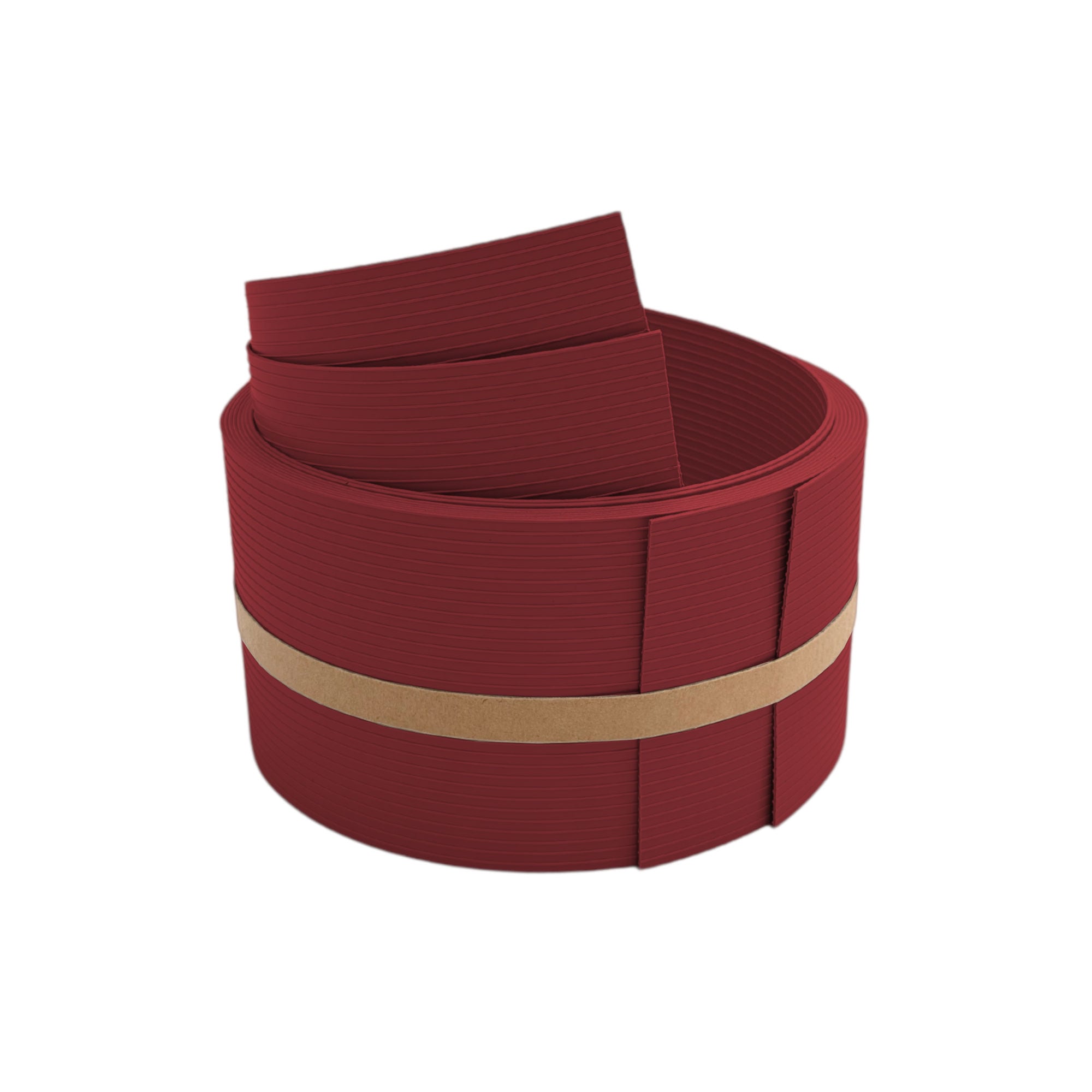 zaun|zu&reg; Sichtschutzstreifen RILLE HALBE f&uuml;r Doppelstabzaun Bordeauxrot 2,55m 