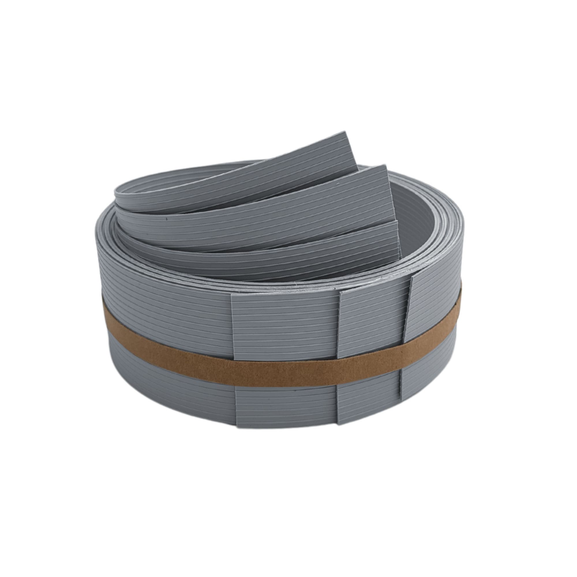 zaun|zu&reg; Sichtschutzstreifen RILLE DRITTEL Set f&uuml;r Doppelstabzaun Fenstergrau 2,55m 