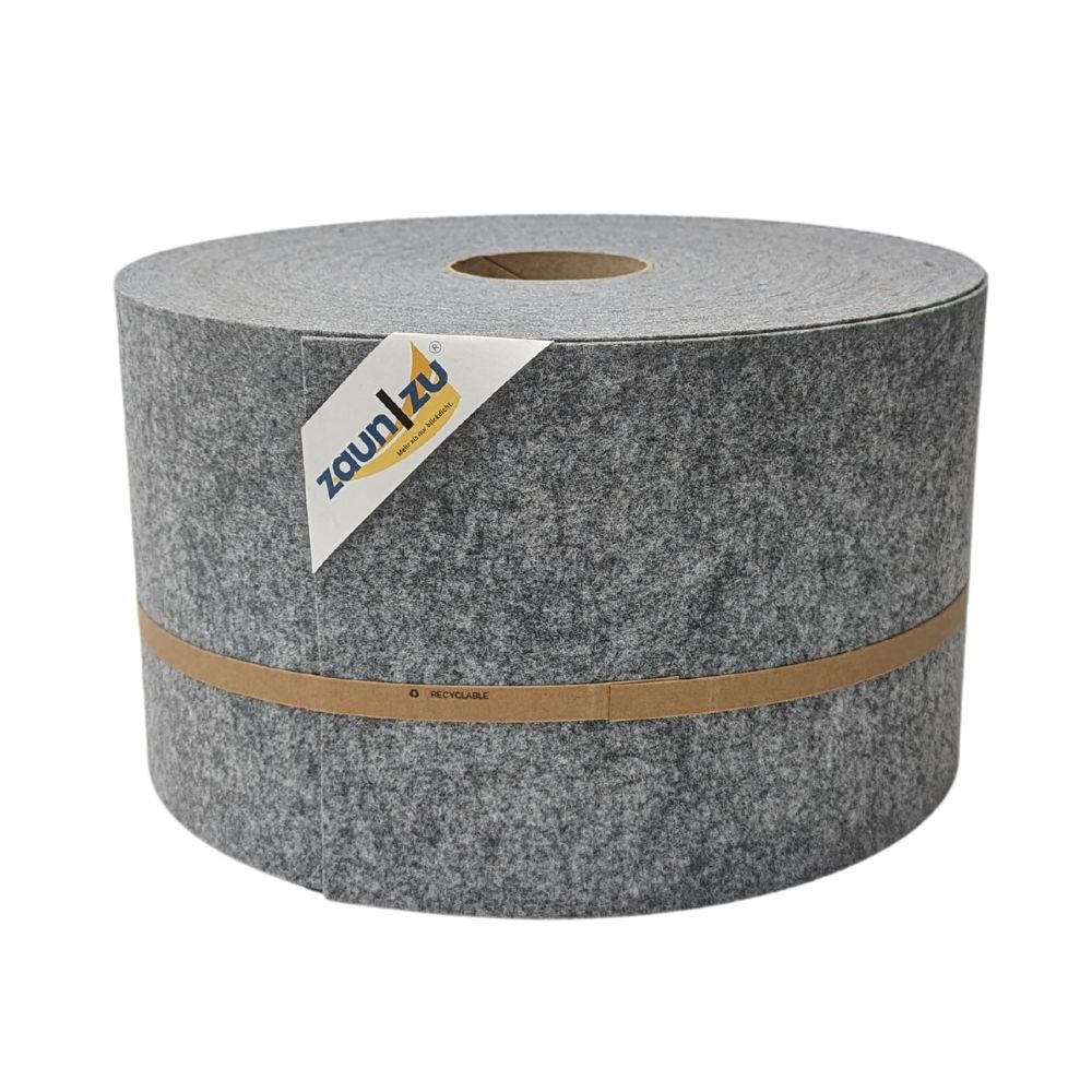 zaun|zu&reg; Sichtschutzstreifen Design Vlies f&uuml;r Doppelstabmatten Hellgrau 50m 