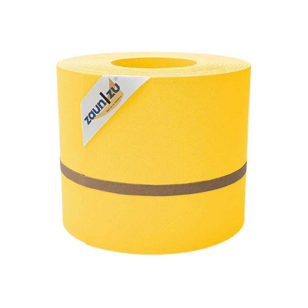 zaun|zu&reg; Sichtschutzstreifen Premium f&uuml;r Doppelstabmatten Zaunblende Gelb, 26m 