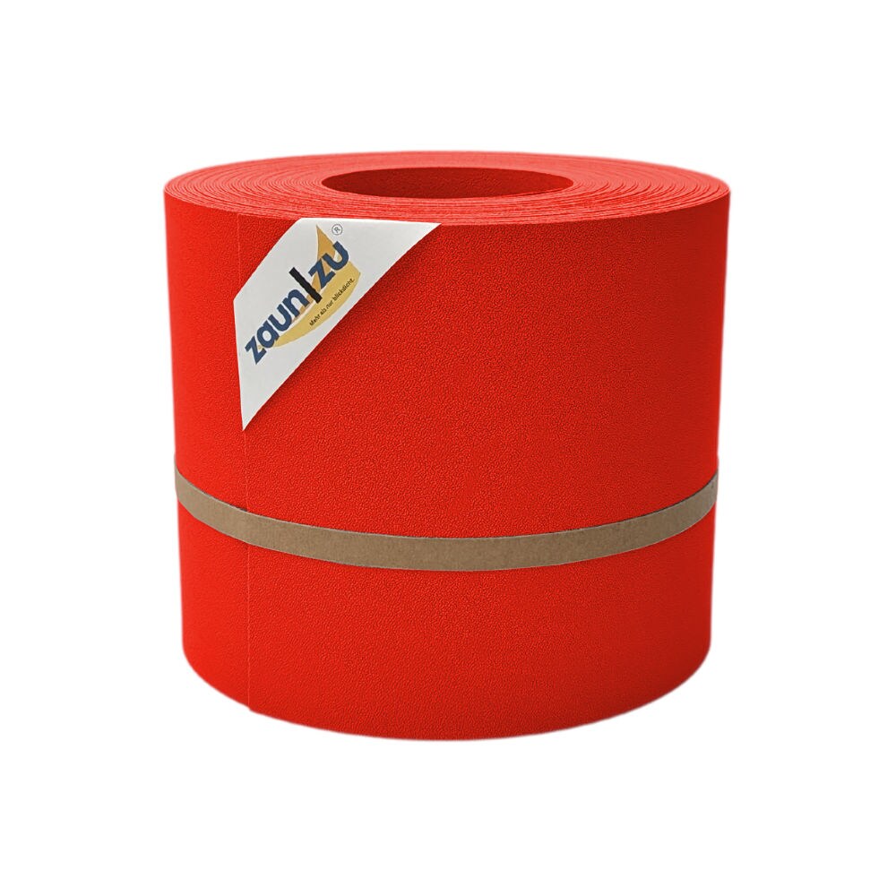 zaun|zu&reg; Sichtschutzstreifen Premium f&uuml;r Doppelstabmatten Zaunblende Rot, 26m 