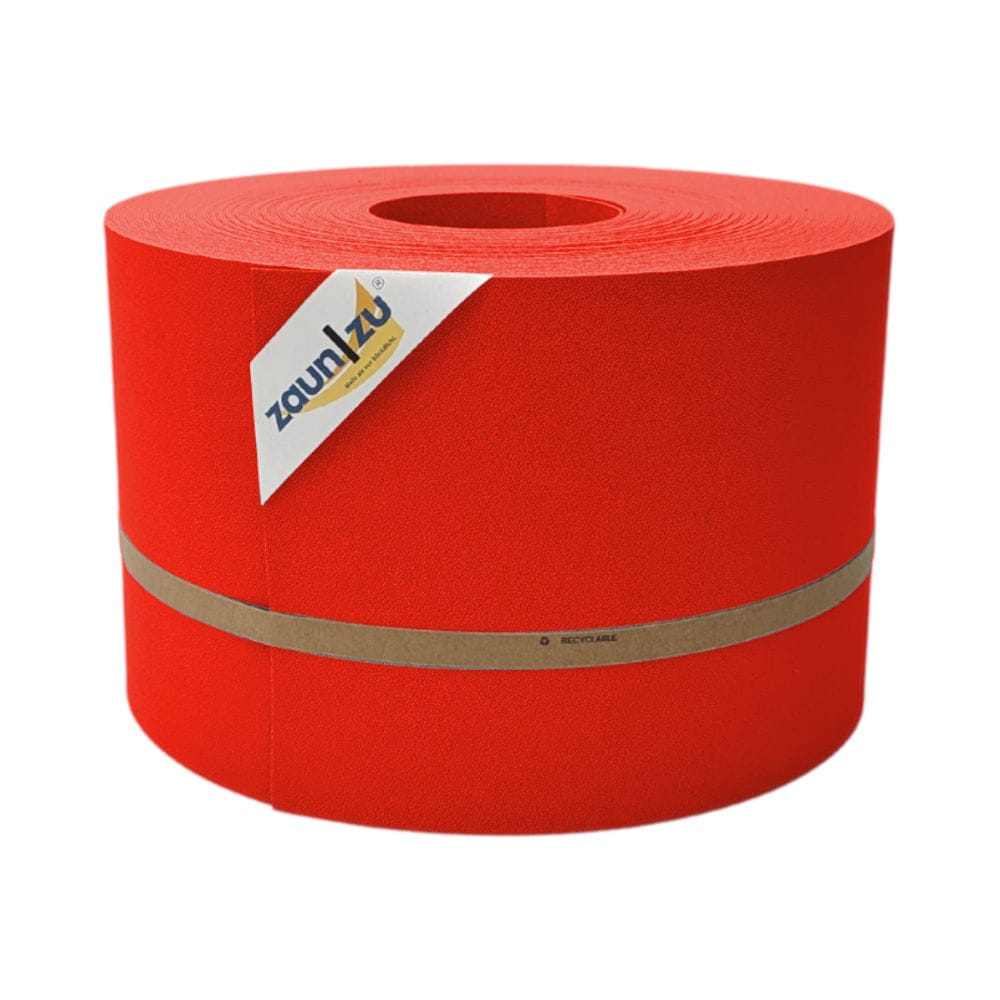 zaun|zu&reg; Sichtschutzstreifen Premium f&uuml;r Doppelstabmatten Zaunblende Rot, 50m 