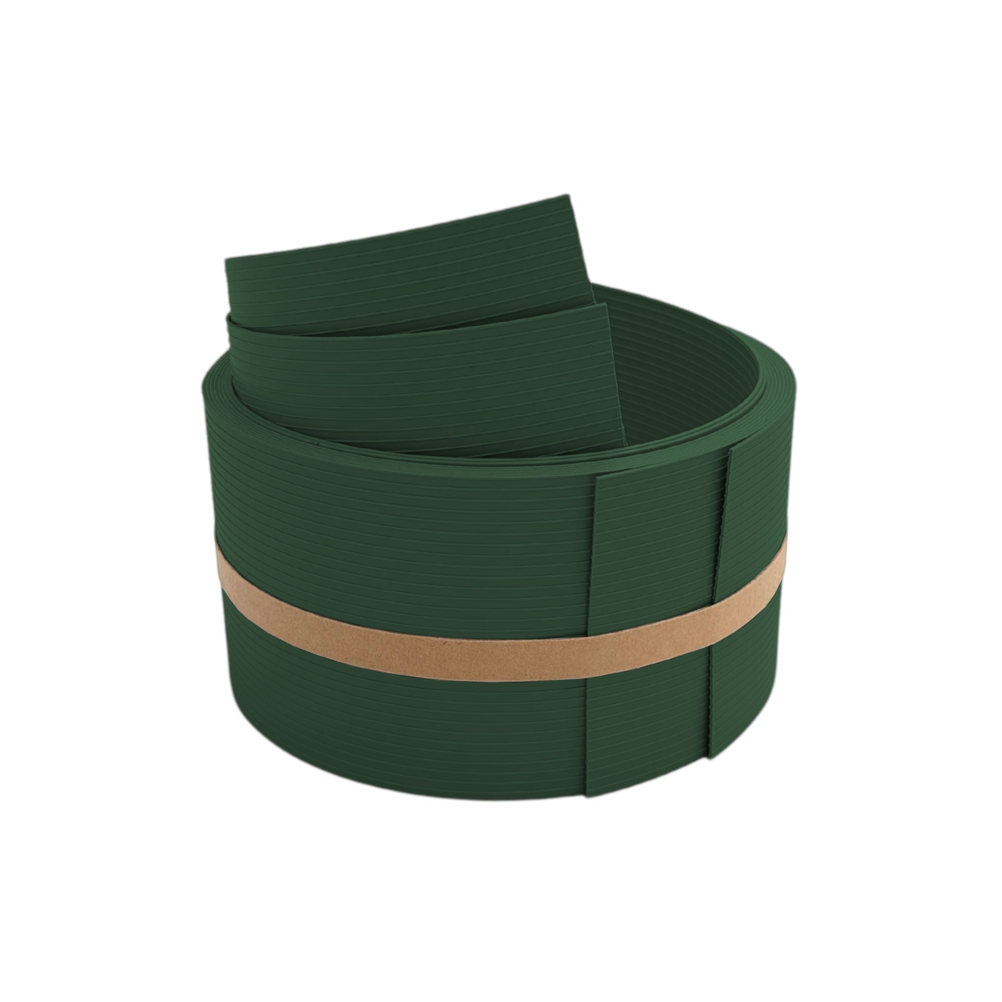 zaun|zu&reg; Sichtschutzstreifen RILLE HALBE f&uuml;r Doppelstabzaun Tannengr&uuml;n 2,55m 