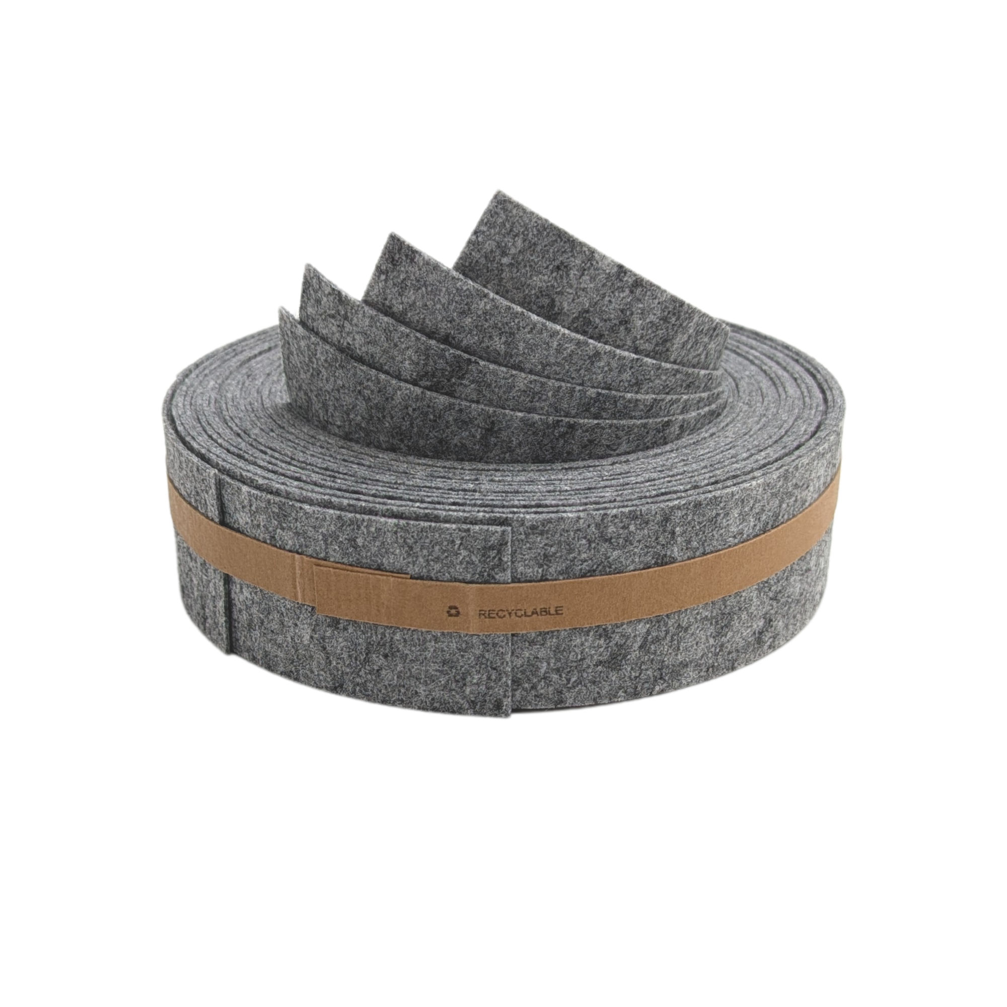 zaun|zu&reg; Sichtschutzstreifen 4x zaunzu Design Vlies VIERTEL Hellgrau 