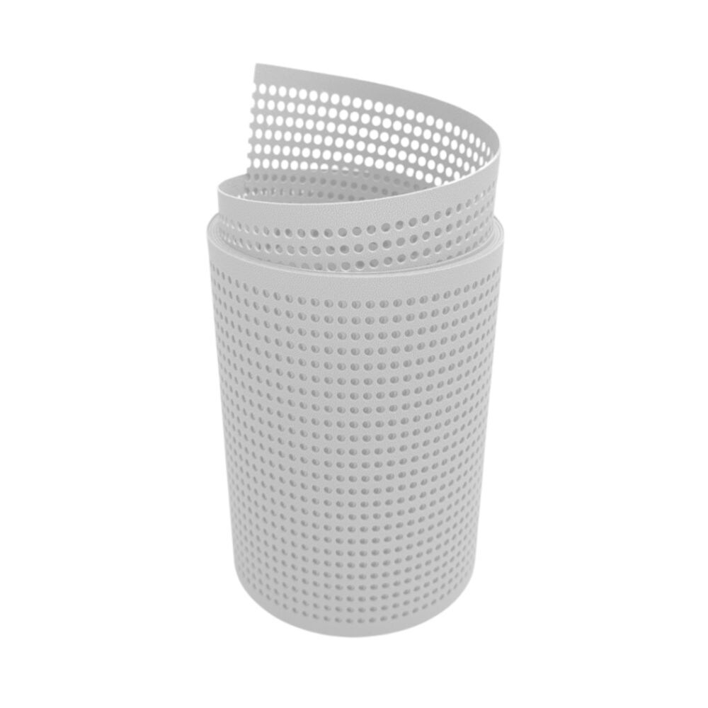 zaun|zu&reg; Sichtschutz PP Premium Gelocht 30 Prozent Streifen Wei&szlig; 2,55m 