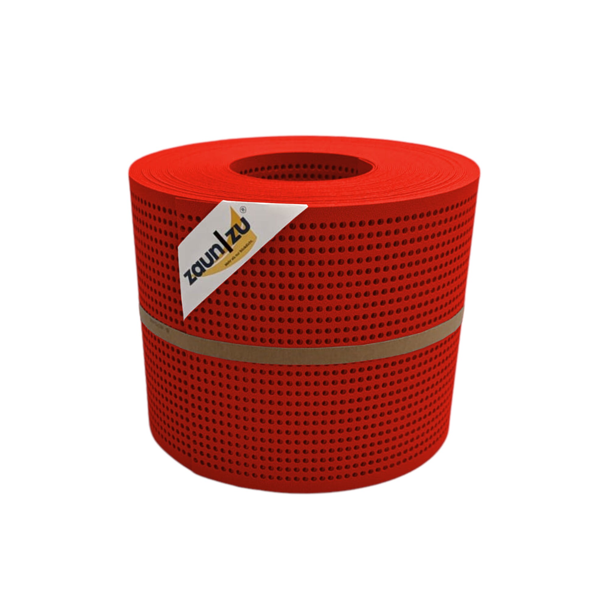 zaun|zu&reg; Sichtschutzstreifen PP Premium Gelocht 30 Prozent Streifen Rot 26m 