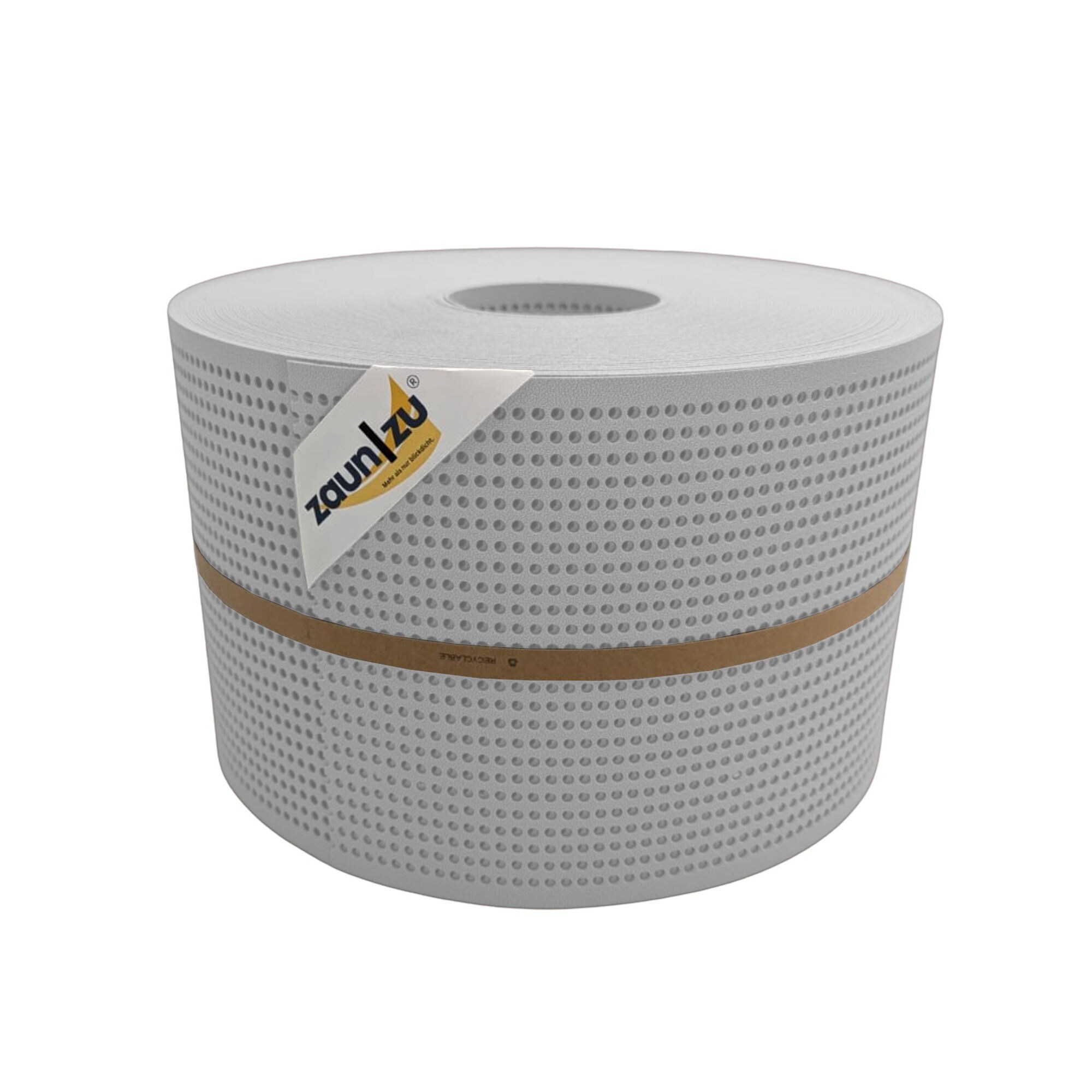 zaun|zu&reg; Sichtschutz PP Premium Gelocht 30 Prozent Streifen Lichtgrau 50m 