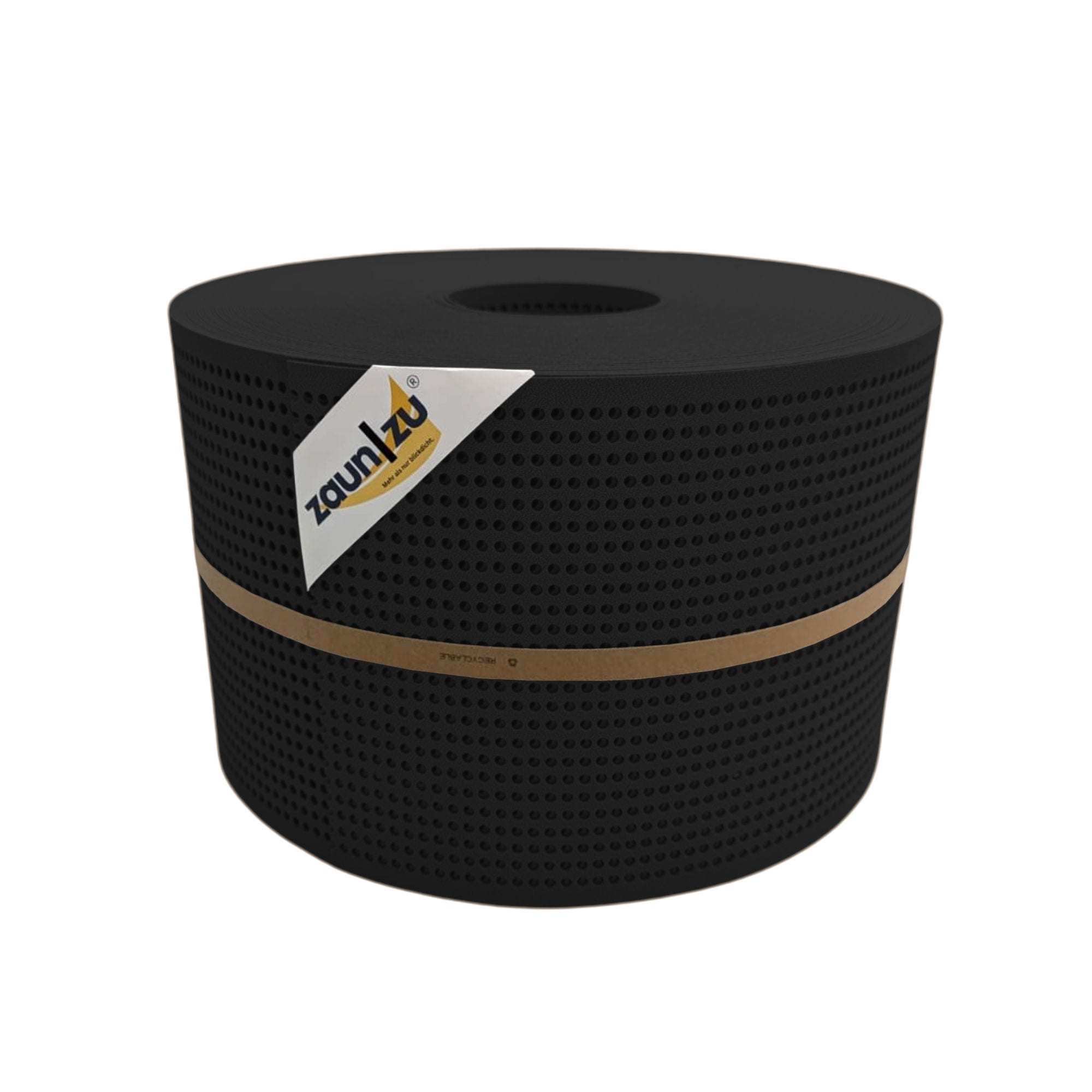 zaun|zu&reg; Sichtschutzstreifen PP Premium Gelocht 30 Prozent Streifen Schwarz 50m 