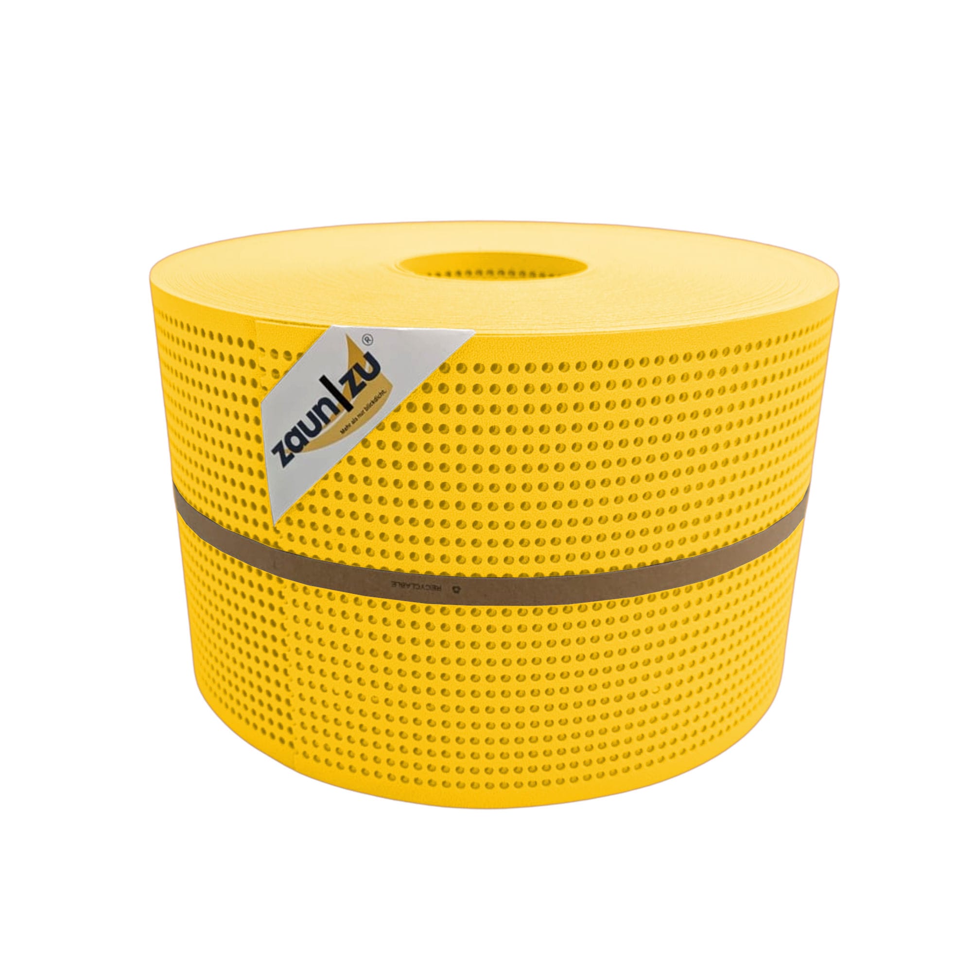 zaun|zu&reg; Sichtschutzstreifen PP Premium Gelocht 30 Prozent Streifen Gelb 50m 