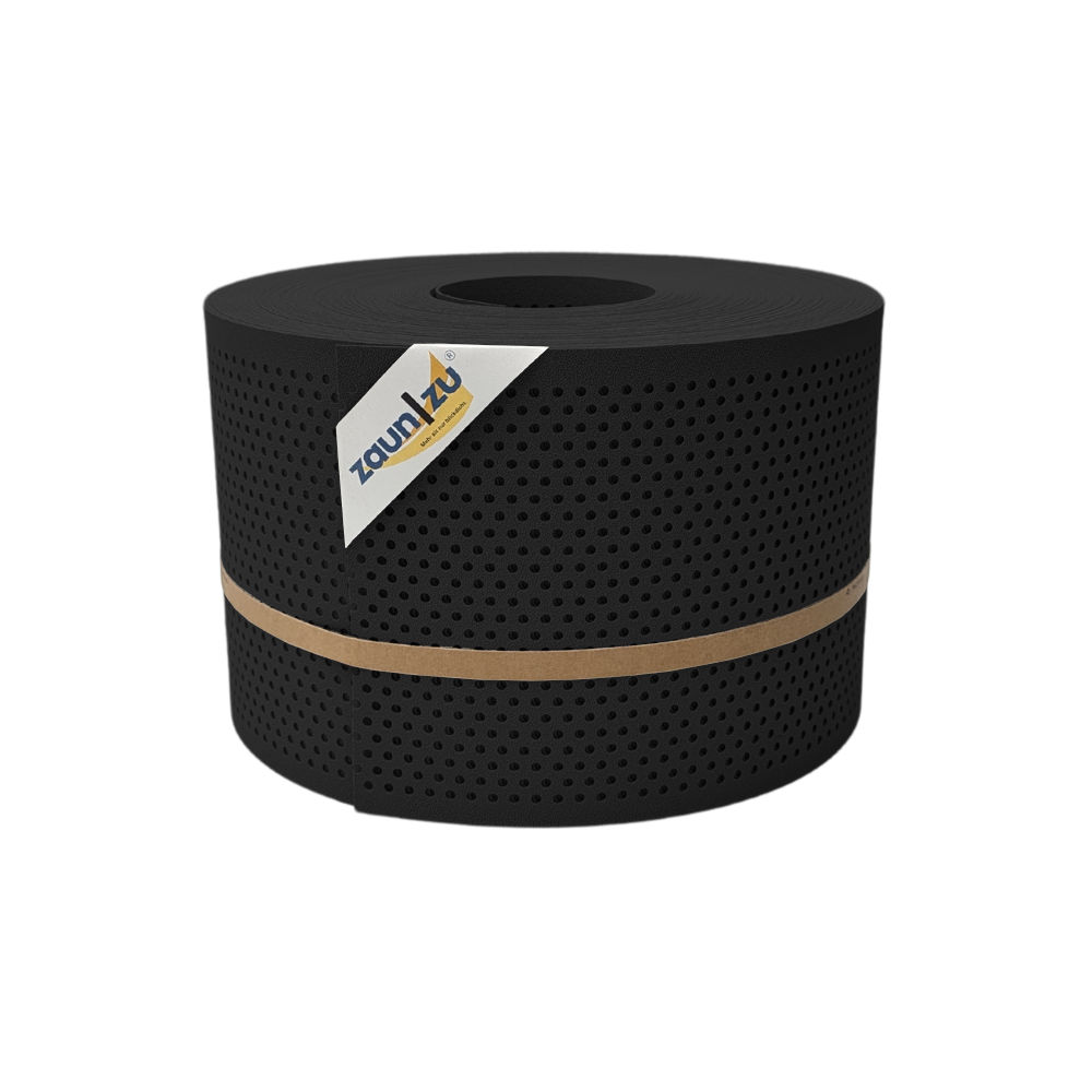 zaun|zu&reg; Sichtschutz PP Premium Gelocht 20 Prozent Streifen Tiefschwarz 50m 