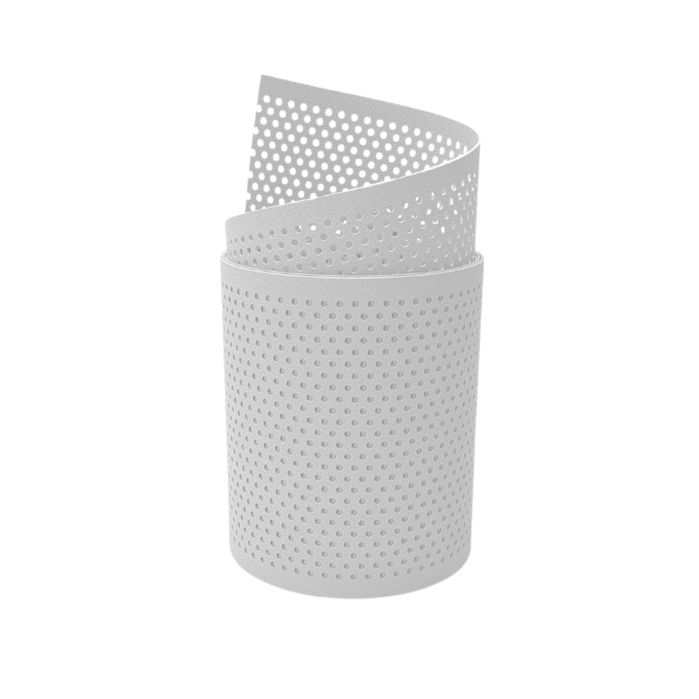 zaun|zu&reg; Sichtschutzstreifen PP Premium Gelocht 20 Prozent Streifen Wei&szlig; 2,55m 