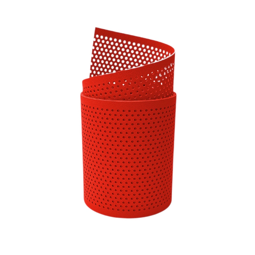 zaun|zu&reg; Sichtschutzstreifen PP Premium Gelocht 20 Prozent Streifen Rot 2,55m 