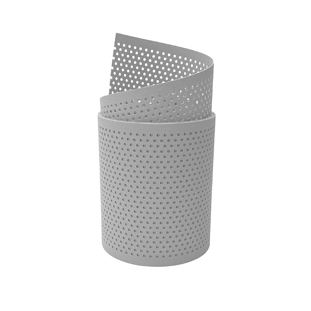 zaun|zu&reg; Sichtschutzstreifen PP Premium Gelocht 20 Prozent Streifen Lichtgrau 2,55m 