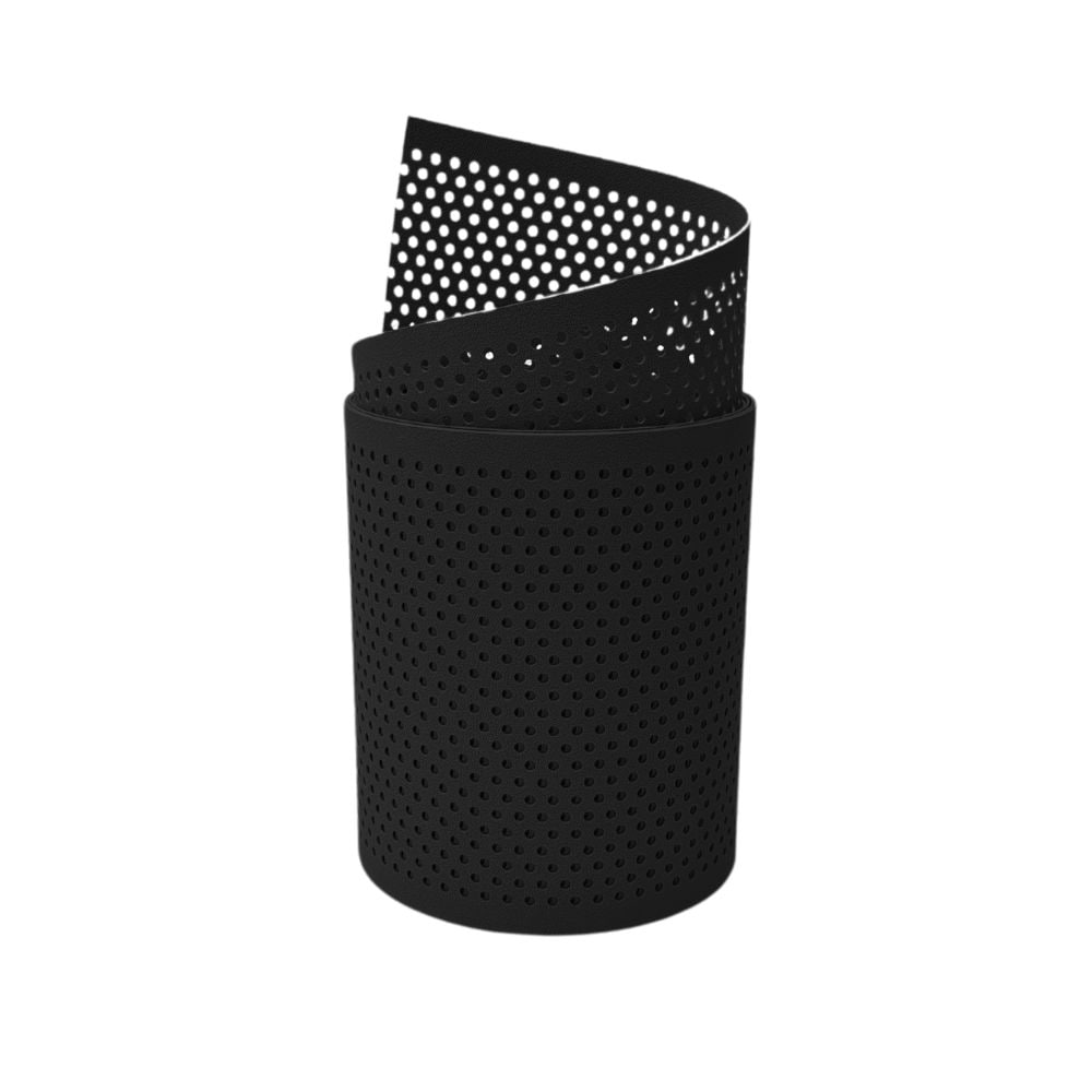 zaun|zu&reg; Sichtschutz PP Premium Gelocht 20 Prozent Streifen Tiefschwarz 2,55m 