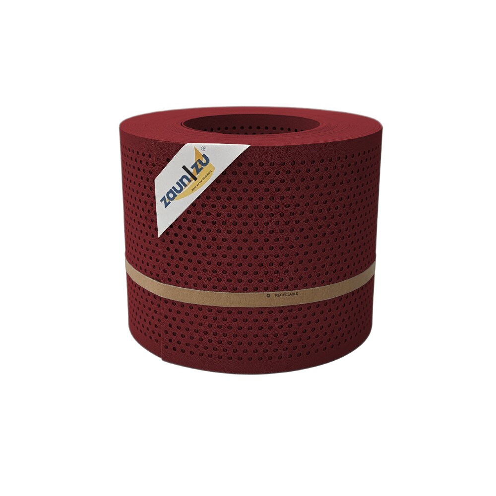 zaun|zu&reg; Sichtschutz PP Premium Gelocht 20 Prozent Streifen Bordeauxrot 26m 