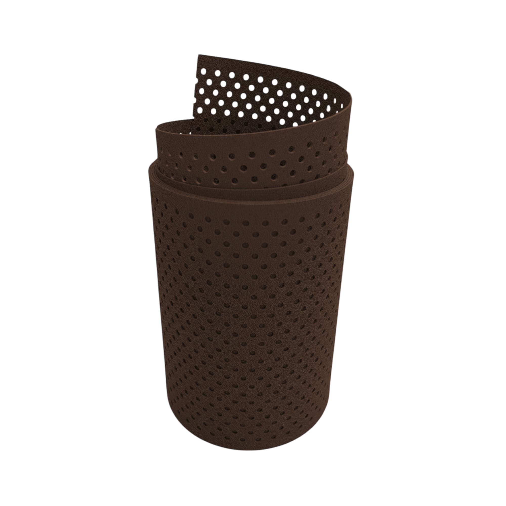 zaun|zu&reg; Sichtschutzstreifen PP Premium Gelocht 15 Prozent Streifen Braun 2,55m 